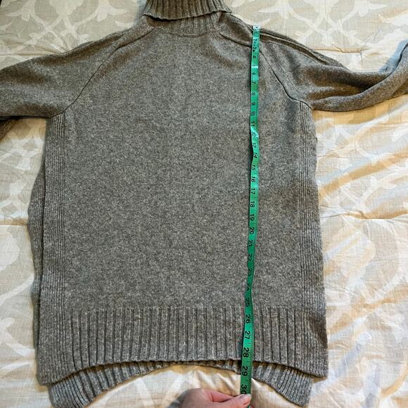 Isabel Marant gray side slit turtleneck sweater wool camel hair size 38 - Picture 8 of 11